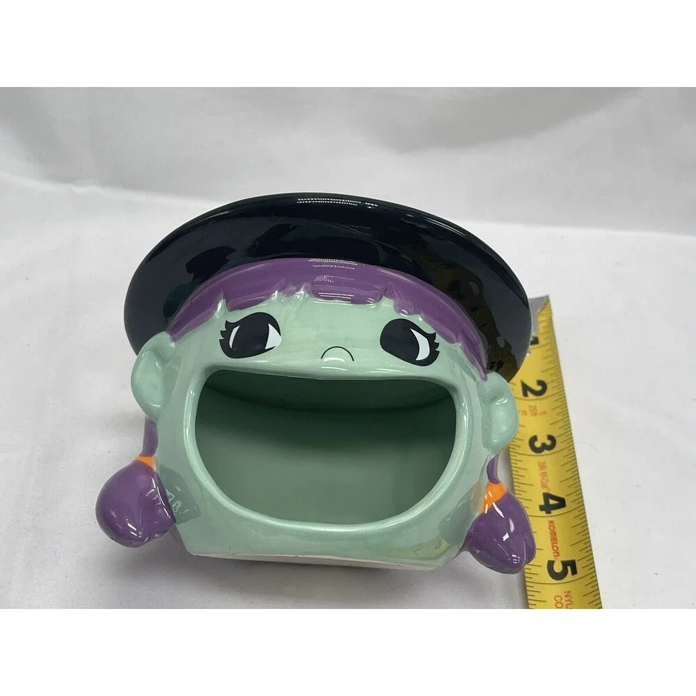 Target Ceramic Witch Open Mouth Halloween Candy Dish 5”